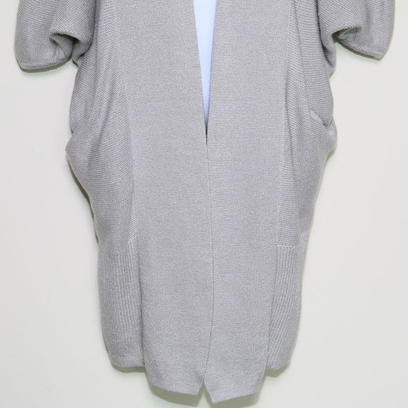 The Group BABATON Gray Cotton Knit Javier Cocoon Cardigan Sweater Women's 2XS/XS - Picture 4 of 11